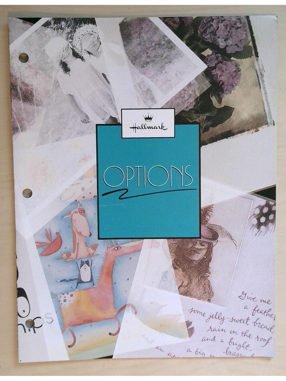 Vintage 1991 Hallmark Options Greeting Card Retailer Catalog Sales Guide